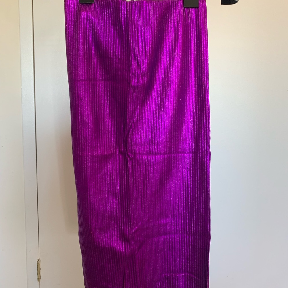 Zara, size S, metallic purple.